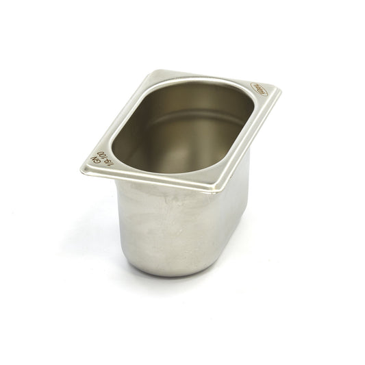 Gastronormbehållare - 3 st - 1/9 GN - 10 cm djup - Rostfritt stål