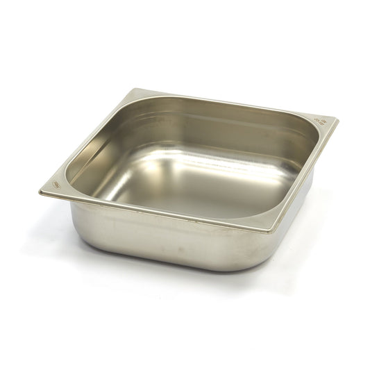 Gastronormbehållare - 3 st - 2/3 GN - 10 cm djup - Rostfritt stål