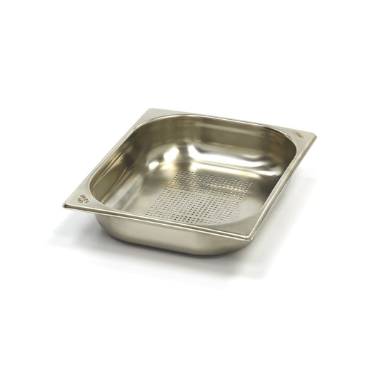 Gastronormbehållare - 3 st - 1/2 GN - 6,5 cm djup - Rostfritt stål - Perforerad