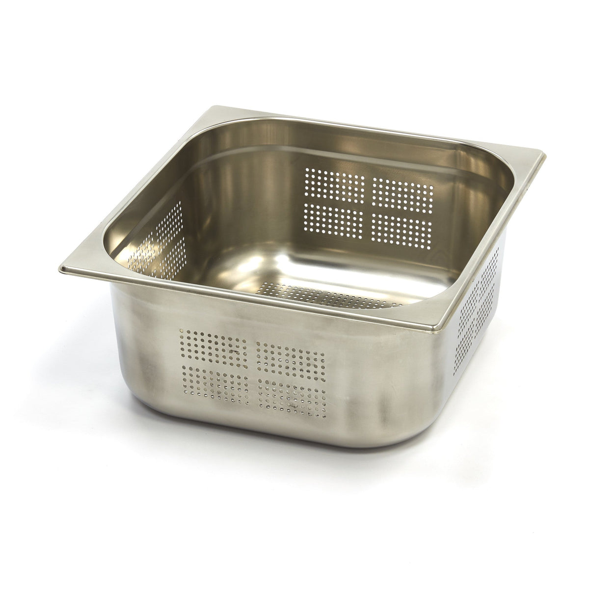 Gastronormbehållare - 3 st - 2/3 GN - 15 cm djup - Rostfritt stål - Perforerad