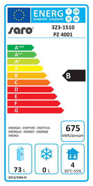SARO Pizzabänk med lådor, modell PZ 4001