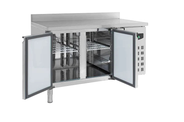 Kylbänk - 2 dörrar - Hög bakkant - 700 mm djup