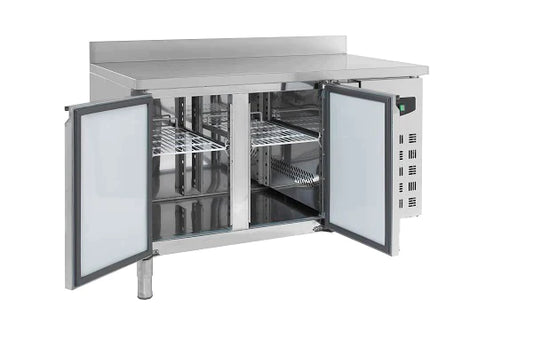 Kylbänk - 2 dörrar - Hög bakkant - 700 mm djup