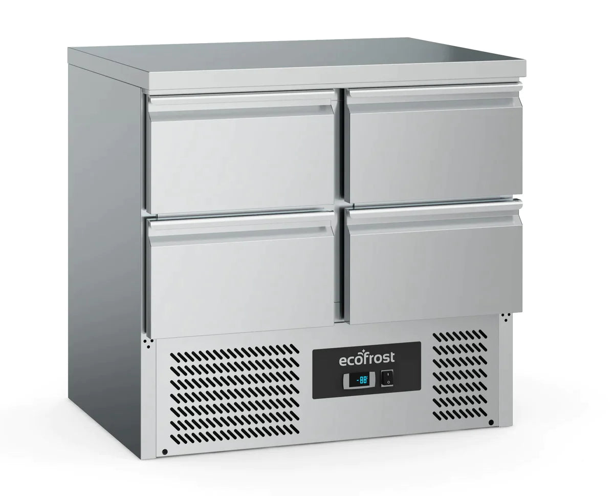 Kylbänk - 4 lådor - GN 1/1