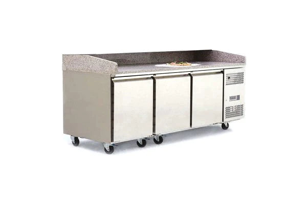 Pizzabänk - 3 dörrar - Granit bordsskiva - IAC