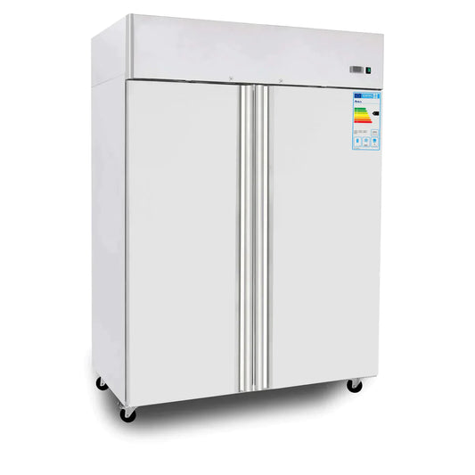 Industrikylskåp - 2 dörrar - Rostfritt stål - 1200 liter nät GN 2/1 - IAC
