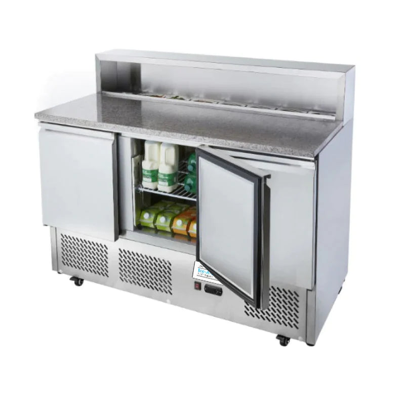 Pizzabänk - 3 dörrar - 7 x GN 1/3 - IAC