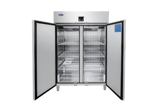Industrikylskåp - dubbel - rostfritt stål - GN 2/1 - 1240 liter