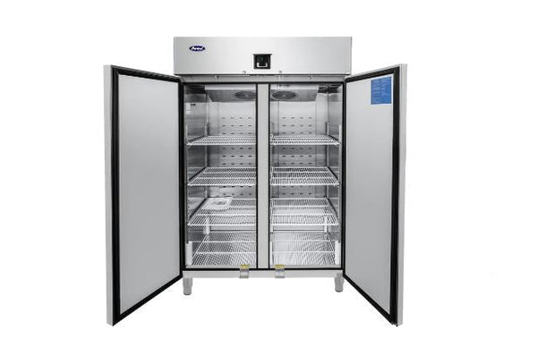 Industrikylskåp - dubbel - rostfritt stål - GN 2/1 - 1240 liter