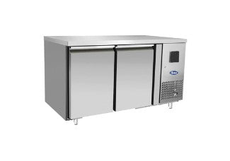 Kylbänk med bakkant - 2 dörrar - GN 1/1