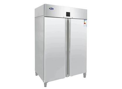 Frysskåp - dobbel - rostfritt stål - GN 2/1 - 1240 liter