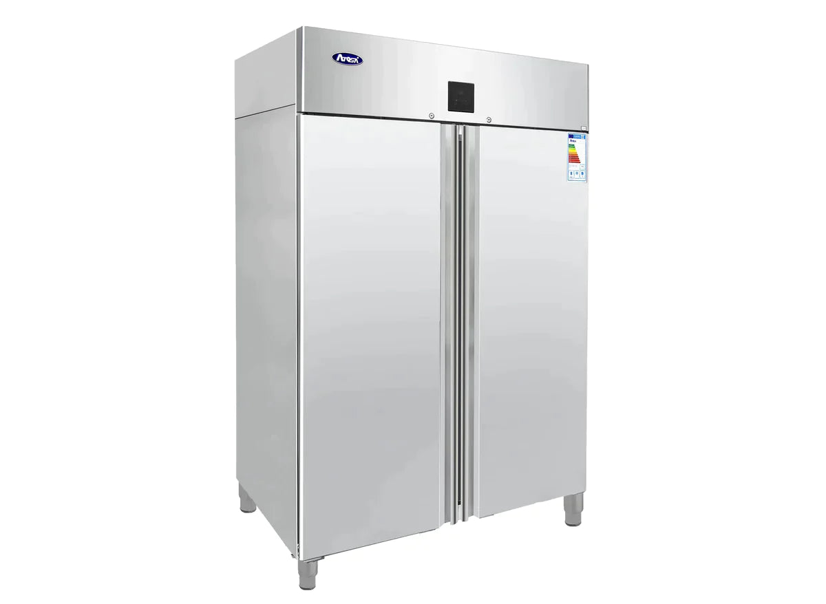 Frysskåp - dobbel - rostfritt stål - GN 2/1 - 1240 liter