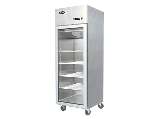 Industrikylskåp - Glasdörr - Rostfritt stål - 280 liter