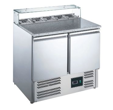 SARO Pizzabänk med glasskiva, modell EPS 900G