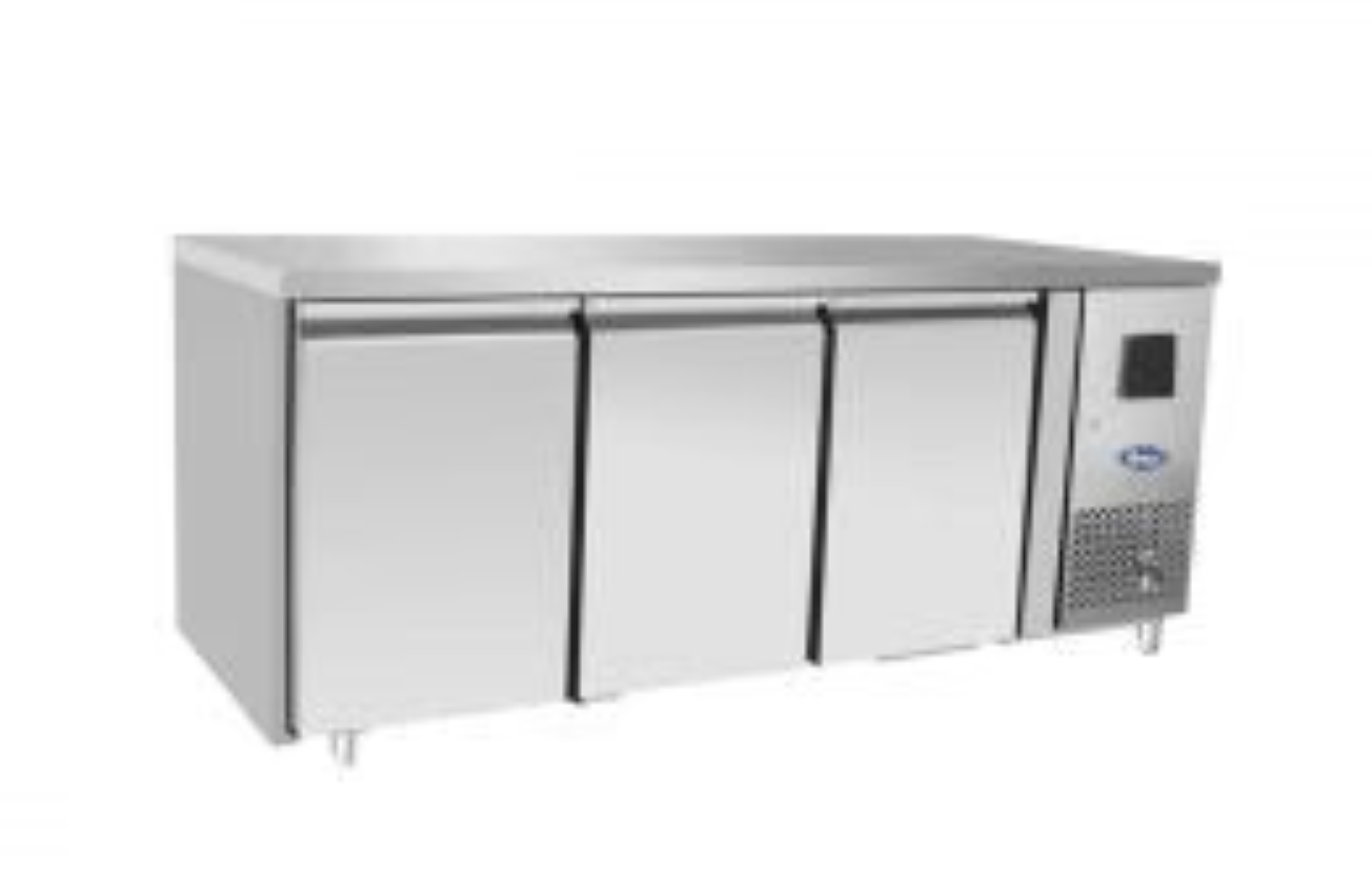 Kylbänk med bakkant - 3 dörrar - GN 1/1