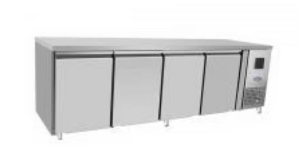 Kylbänk med bakkant - 4 dörrar - GN 1/1