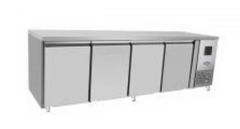 Kylbänk med bakkant - 4 dörrar - GN 1/1